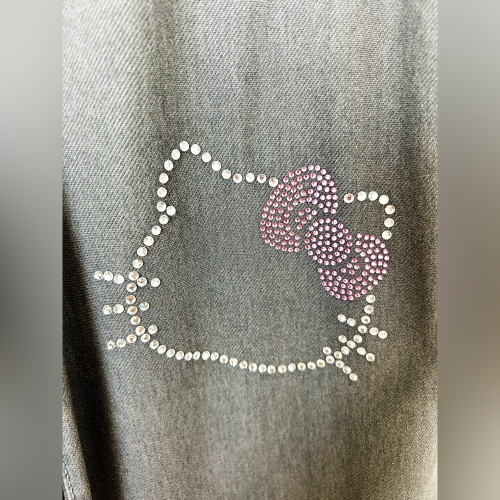 Hello Kitty Sanrio Wide Leg Rhinestone Pants H&M Girls Size 10 - Picture 3 of 4